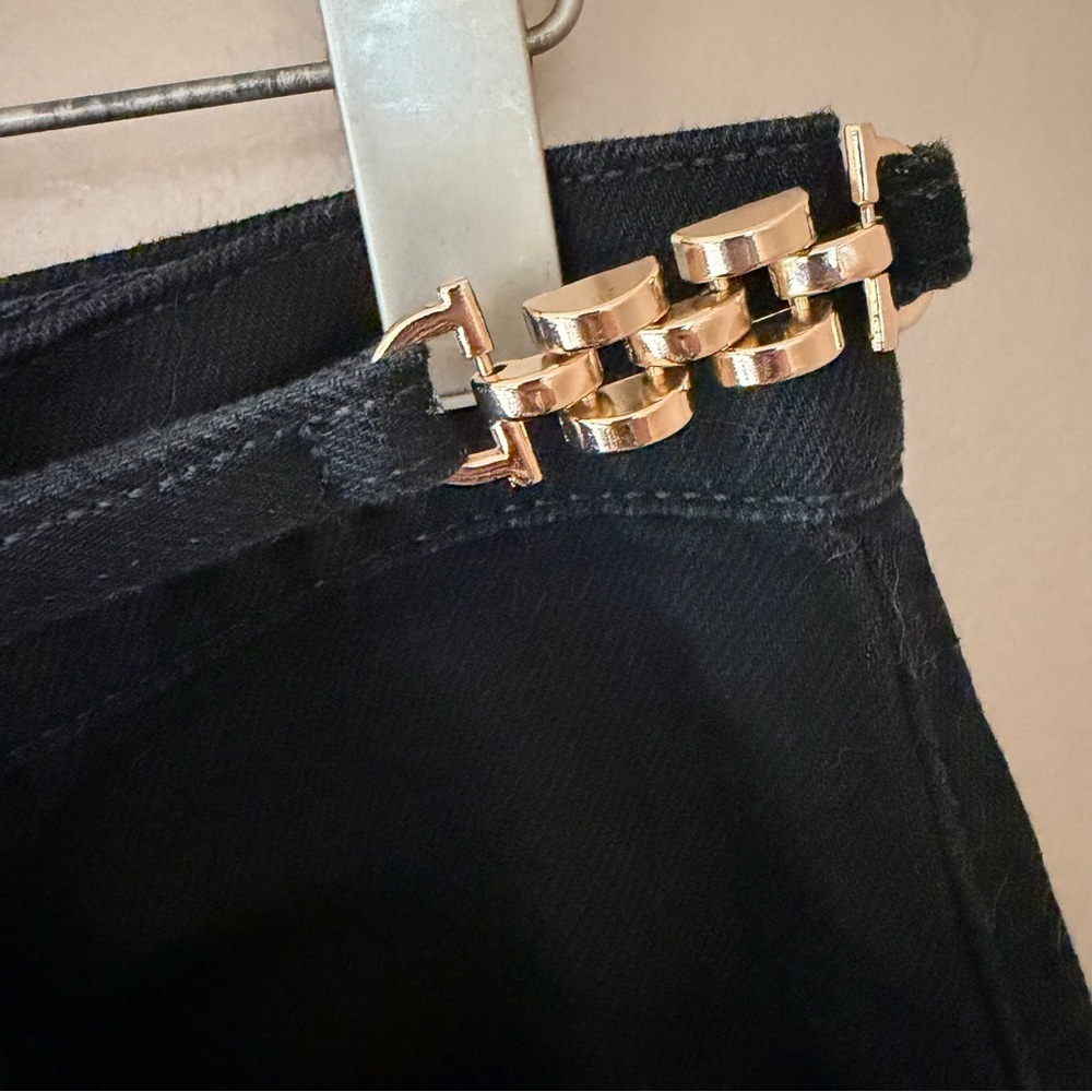 Favorite Daughter The Fancy Black Flare Jeans wide leg denim pants NWT 31 - Picture 15 of 16